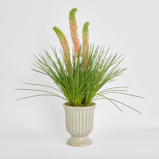 Pink Foxtail Arrangement Taupe