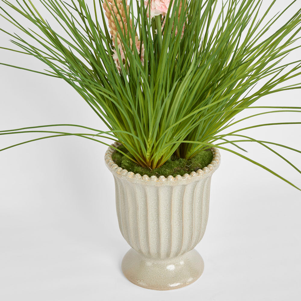 Pink Foxtail Arrangement Taupe