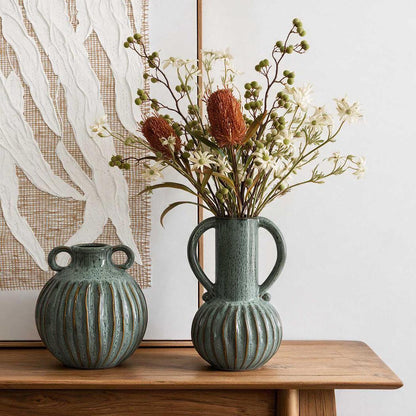 Dried Look Banksia Stem 56cm Tan
