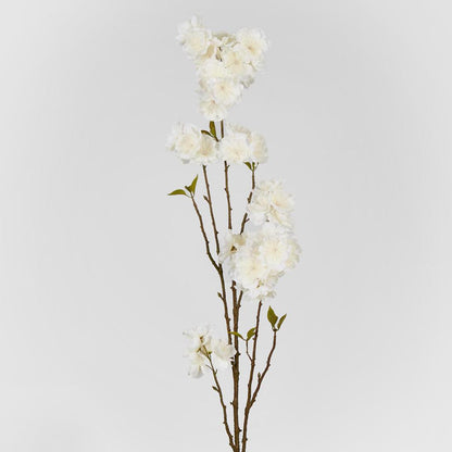 Peach Blossom Spray 118cm White