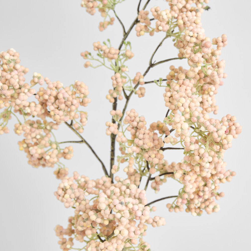 Berry Branch Stem 109cm Peach