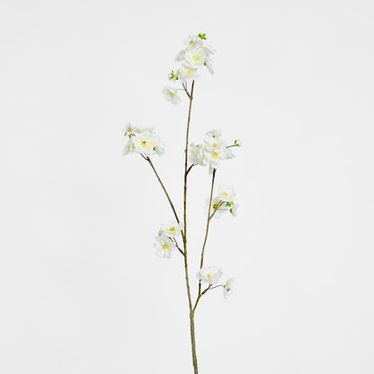 Blossom Spray White Green 84cm