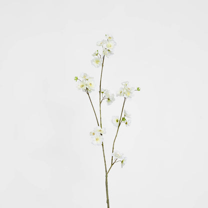 Blossom Spray White Green 84cm