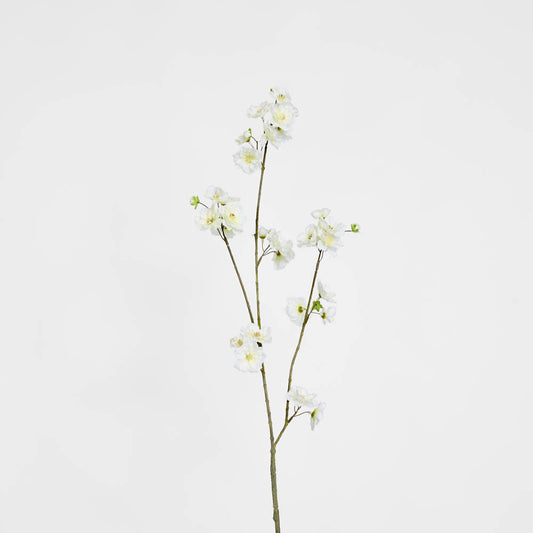 Blossom Spray White Green 84cm
