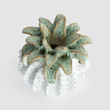 Pineapple Ceramic Sculpture Small White