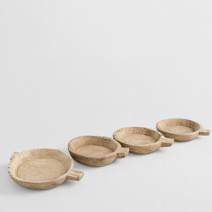 Decorative Wooden Chapati Plates Set