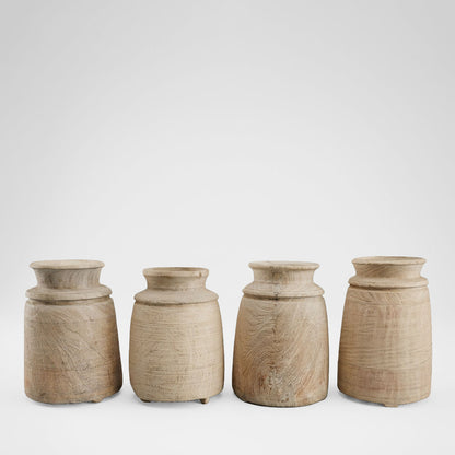 Decorative Wooden Pot Medium