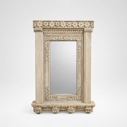 Decorative Wooden Mirror Blue