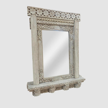 Decorative Wooden Mirror Blue
