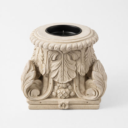 Decorative Wooden Candle Holder A