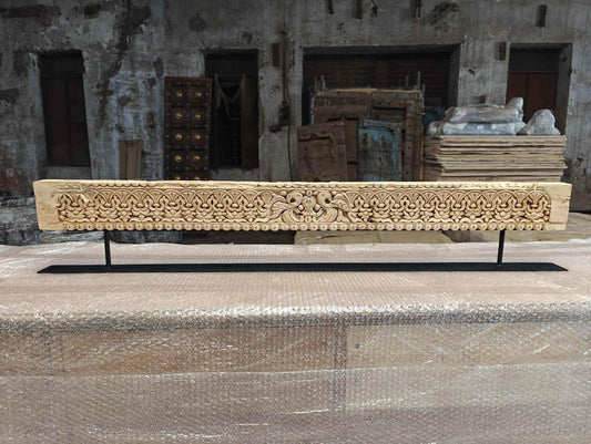 Decorative Wooden Carving Panel on Stand