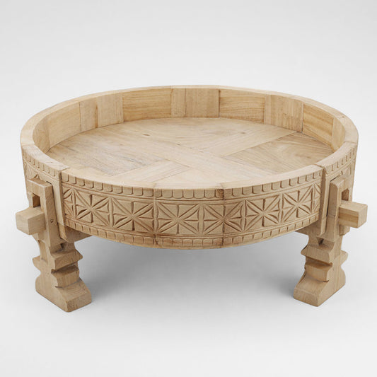 Decorative Wooden Grinder Table
