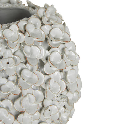 Ella Ceramic Flower Vase Small White