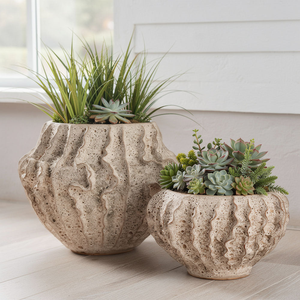 Lufa Planter White 44cm