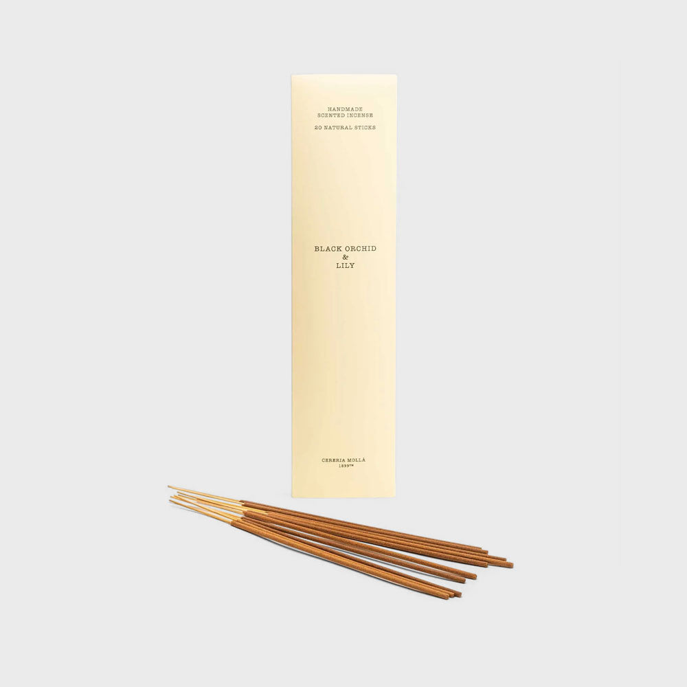 Black Orchid & Lily 20 Incense 9" Sticks