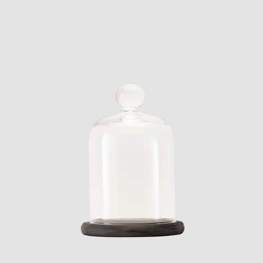 Cereria Molla Cloche Scent Tester Glass Dome and Wood (14 x 14 x 21cm)