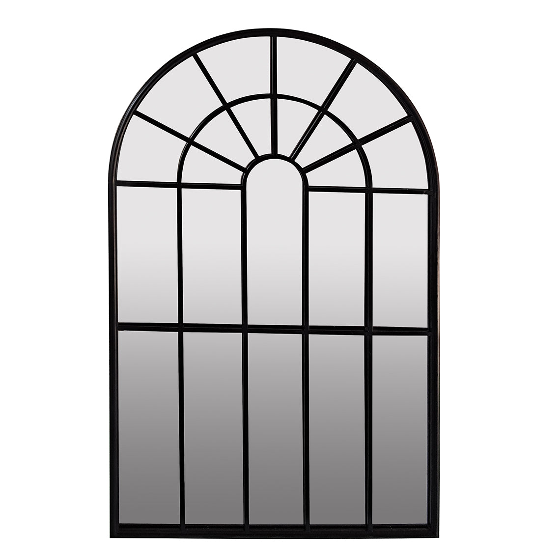 Regency Arched Outdoor Mirror Black