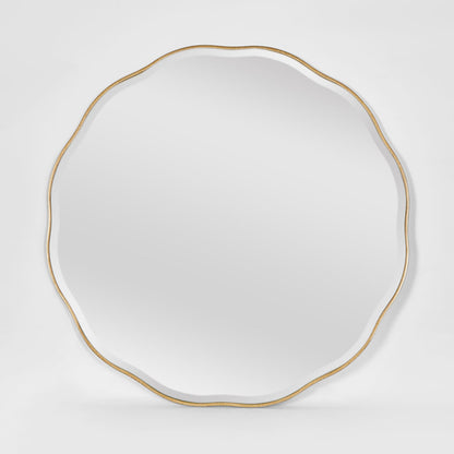 Camille Scallop Mirror Large Gold