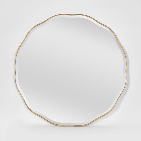 Camille Scallop Mirror Large Gold