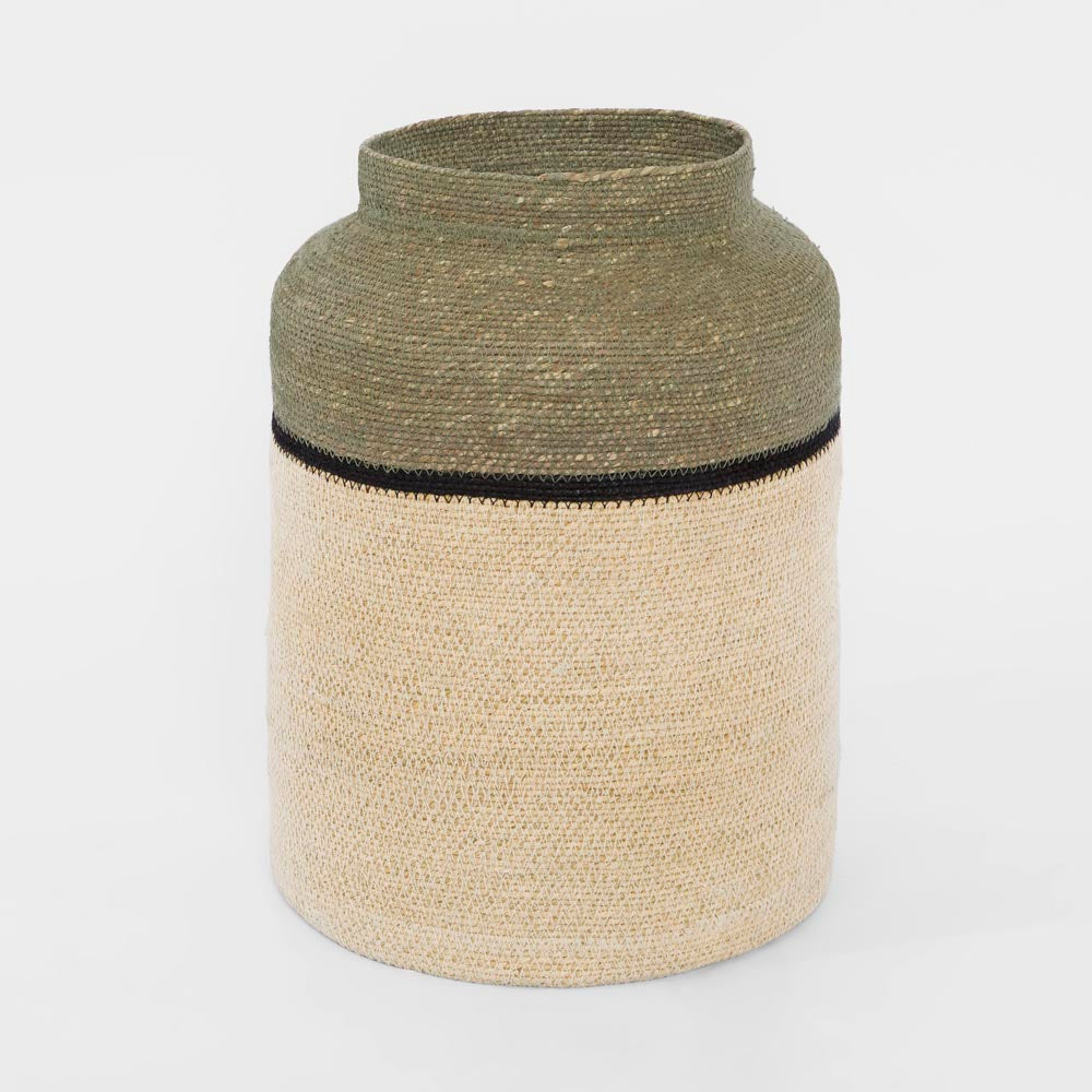 Sien Woven Basket Green