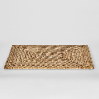 Paume Rattan Rectangle Placemat Natural