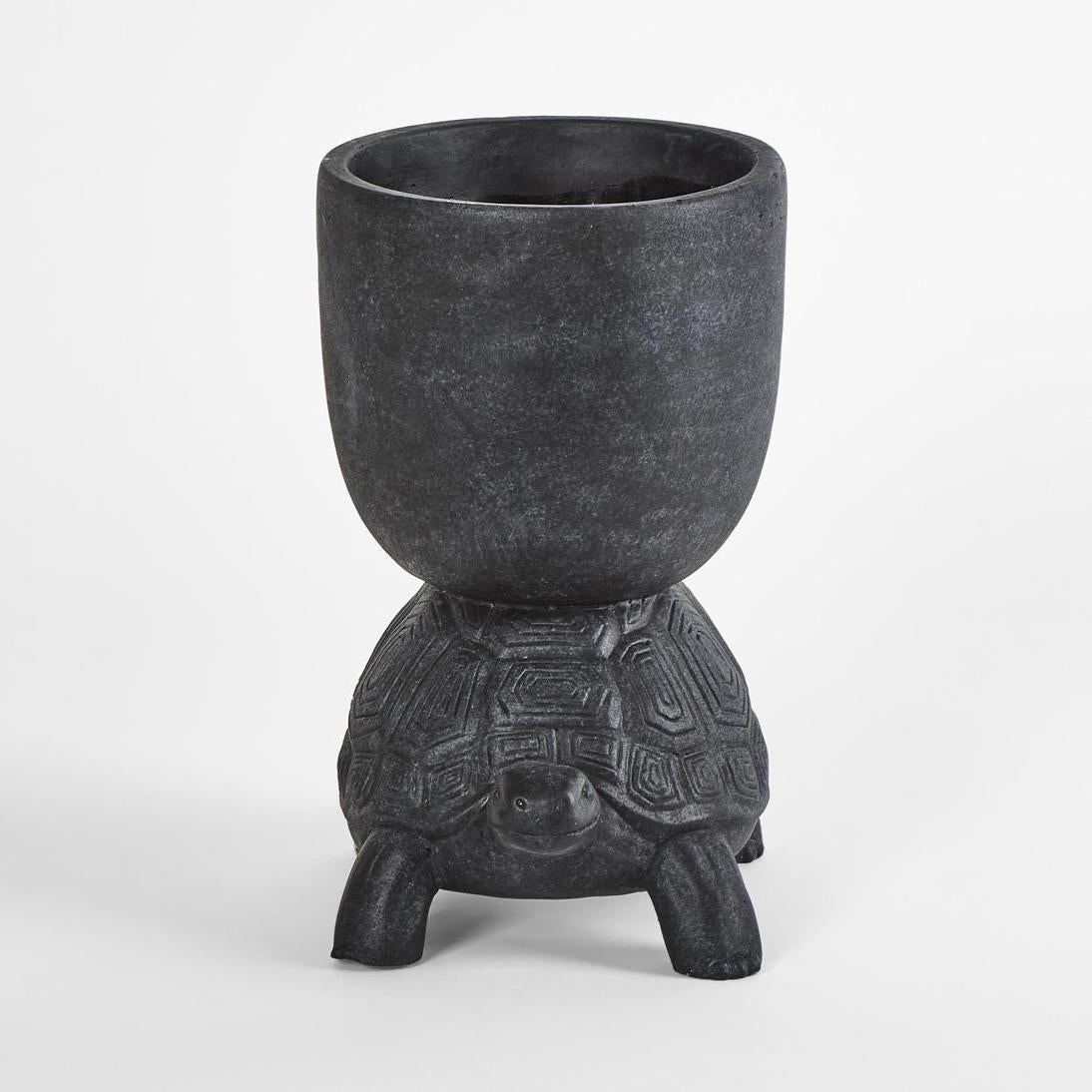 Terry Turtle Planter Black Large