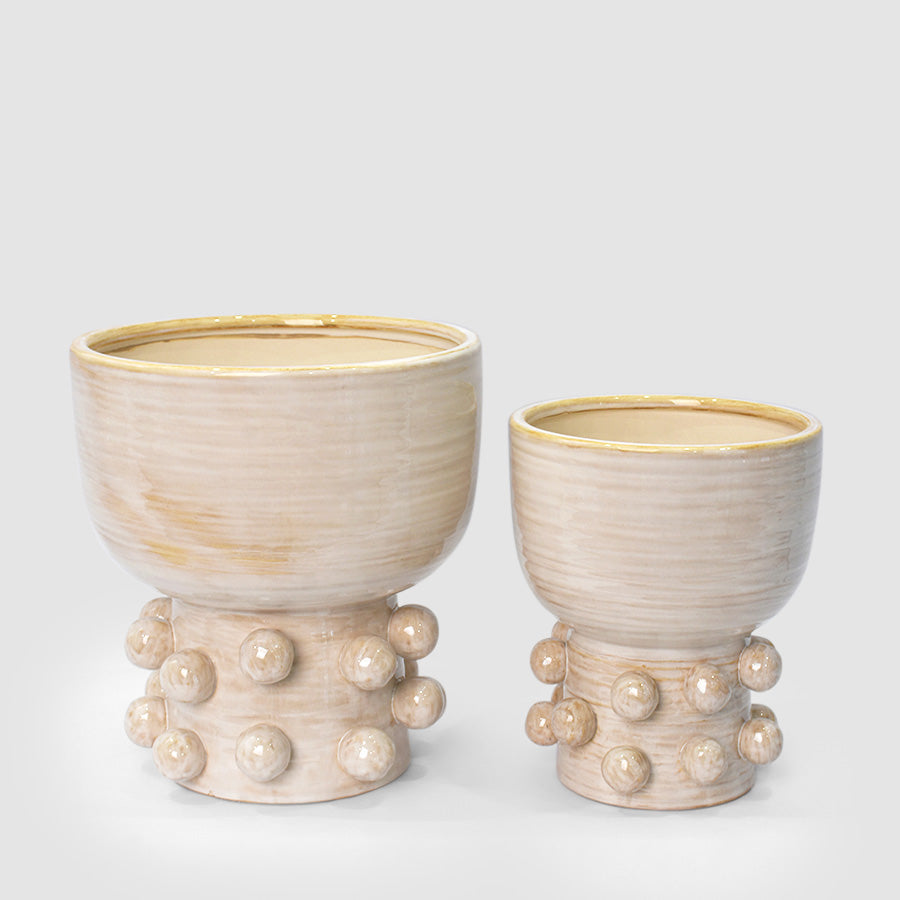 Hector Bobble Planter LGE Natural