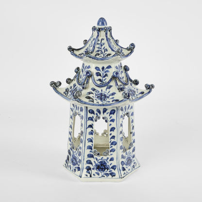 Pagoda Statue Blue and White