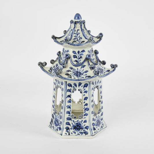 Pagoda Statue Blue and White