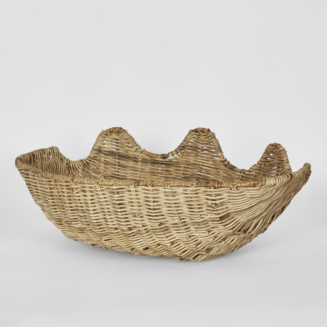 Clam Shell Rattan Large Natural – Florabelle Living