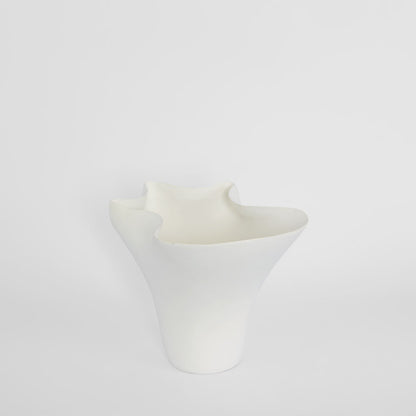 Luna Wide Vase White