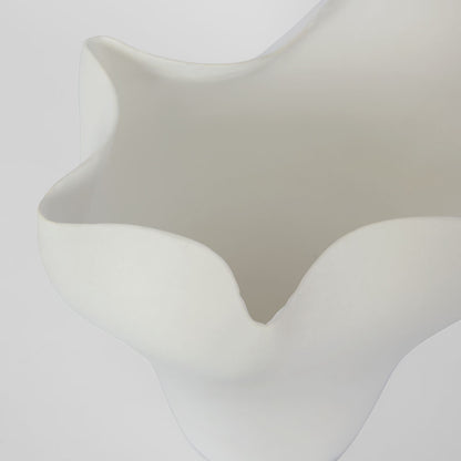Luna Wide Vase White