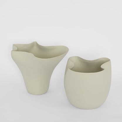 Luna Short Vase Warm Stone