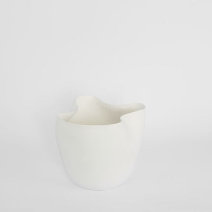 Luna Short Vase White