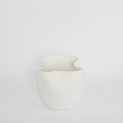 Luna Short Vase White