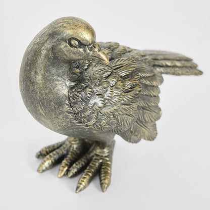 Dove Lovebirds Set of 2 Sculptures Antique