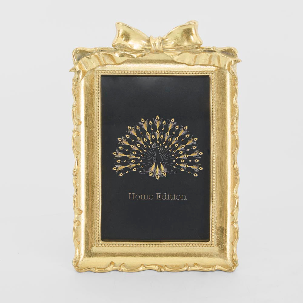 Vera Bow Photo Frame 4 x 6 Gold