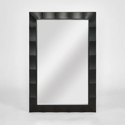 Facet Rectangle Mirror 60x90cm Black