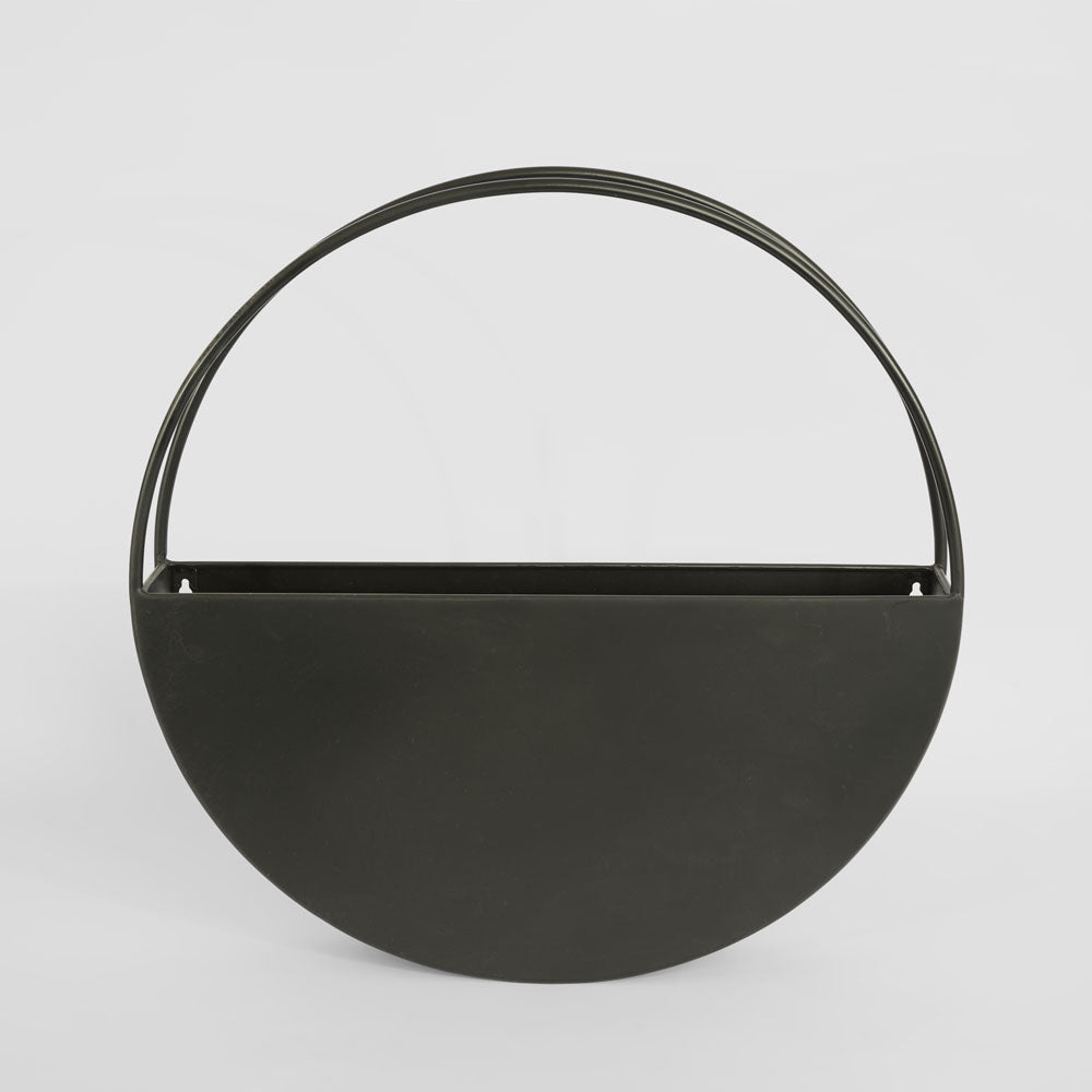 Opal Outdoor Wall Planter Large 60cm Black