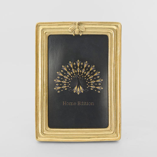 Vera Bee Rectangle Photo Frame 4 x 6 Gold