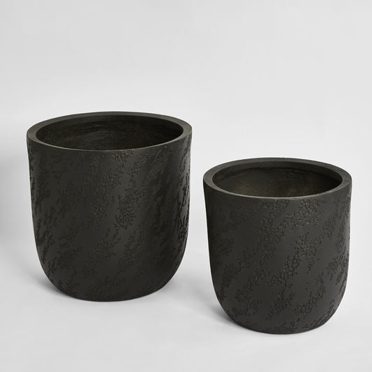 Wabi Planter Set of 2 Black