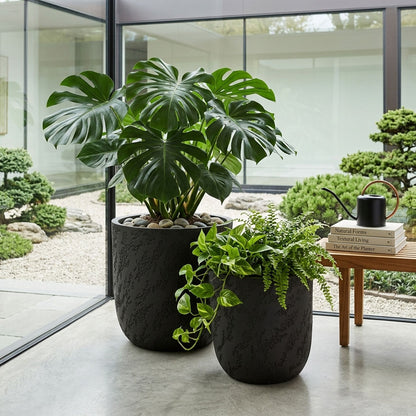 Wabi Planter Set of 2 Black