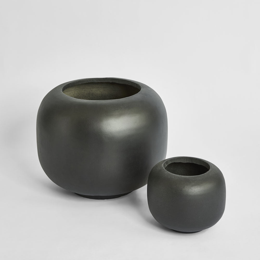 Sphere Planter Set of 2 Black