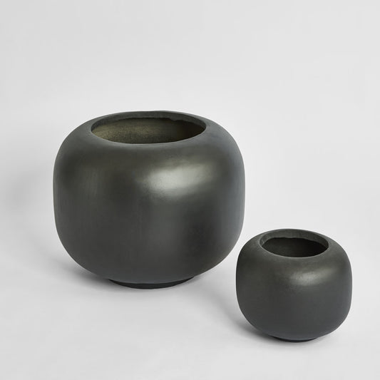 Sphere Planter Set of 2 Black