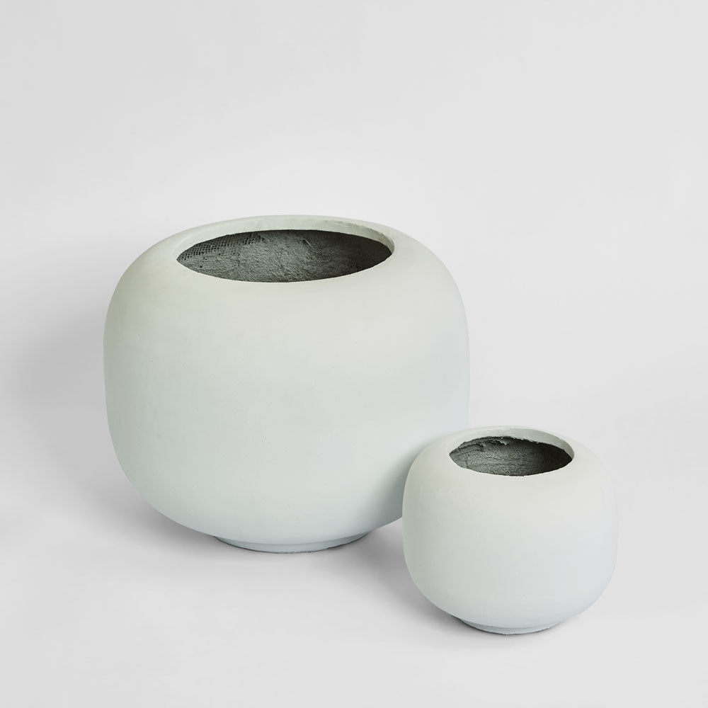 Sphere Planter Set of 2 White