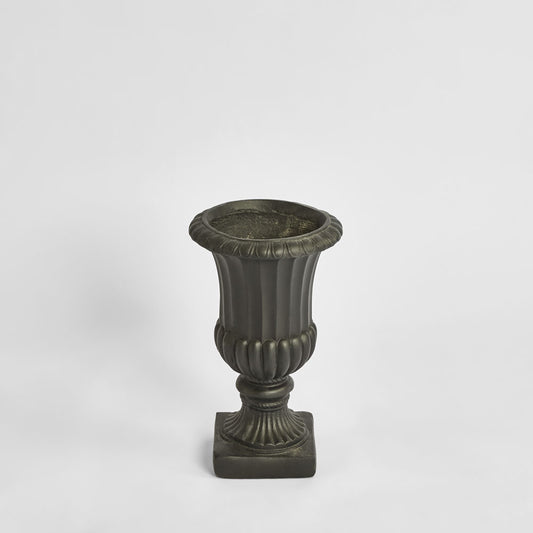 Rosette Urn Black