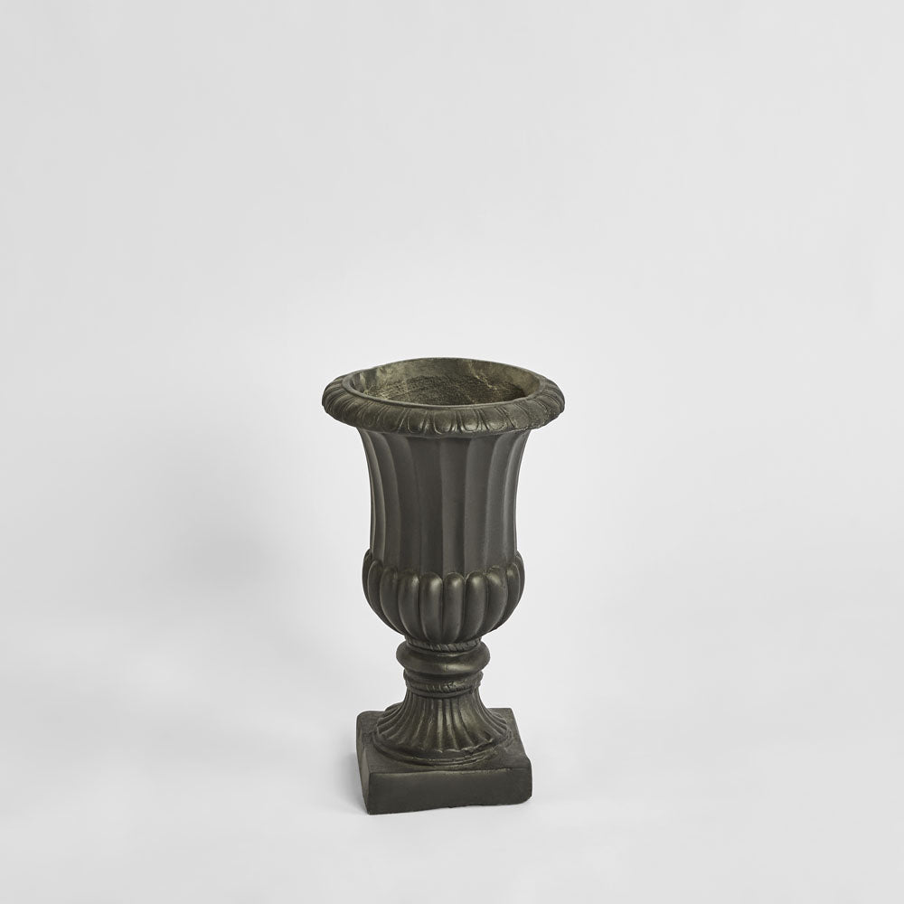 Rosette Urn Black