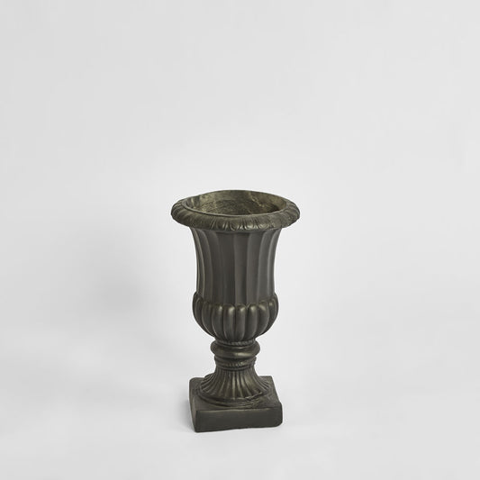 Rosette Urn Black
