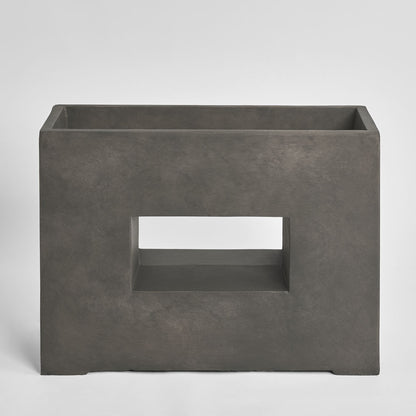 Plaza Rectangle Planter Grey