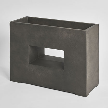 Plaza Rectangle Planter Grey